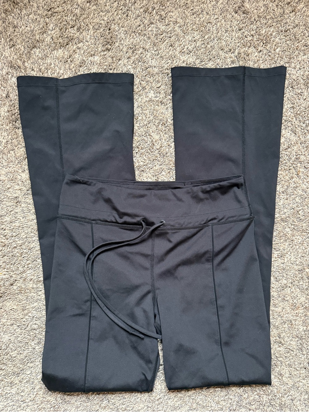 Kate Spade Black High-Waist Flare Workout Leggings
